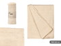 Giftdecor Manta Multiusos Ever Rayas Beige, 130x160 cm, Manta de Sofá o Decoración, Tela Algodón y Poliéster (Set de 12)