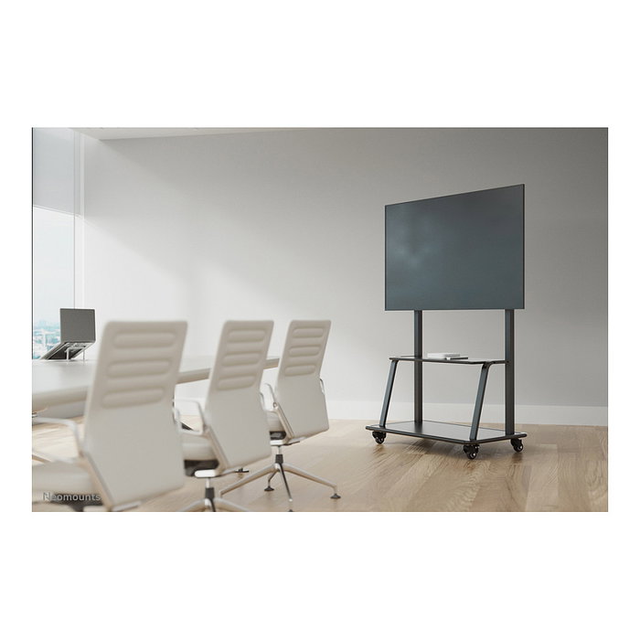 Neomounts NS-M4000BLACK Soporte de suelo móvil para TV, Carro para Televisores de 60 a 105 Pulgadas (152-267 cm), Capacidad 150 kg, Negro