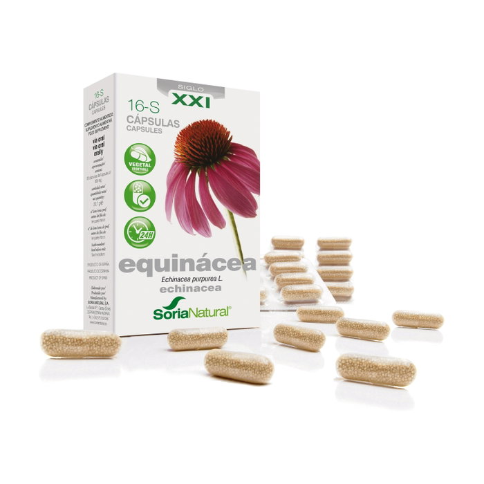 Soria Natural Cápsulas Echinacea Fórmula XXI 16 Unidades Liberación Prolongada Soria Natural Cápsulas Echinacea Fórmula XXI 16 Unidades Liberación Prolongada