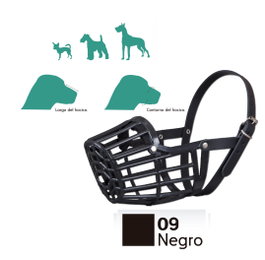 ARPPE Bozal Cesta Plástico Negro Talla 3