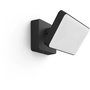Philips Hue White Proyector Exterior Welcome, Luz de Pared Inteligente Bluetooth/Zigbee, Blanco Cálido 2700K, 2600lm, IP44, Negro