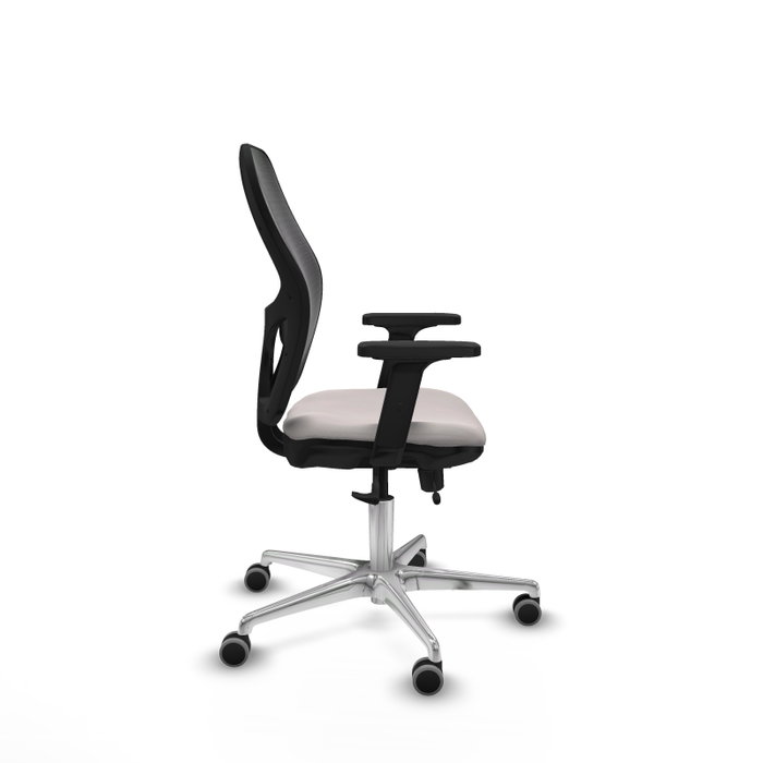 PIQUERAS Y CRESPO Silla de oficina Jorquera con mecanismo Sincro/Traslack, Blanco y Negro PIQUERAS Y CRESPO Silla de oficina Jorquera con mecanismo Sincro/Traslack, Blanco y Negro