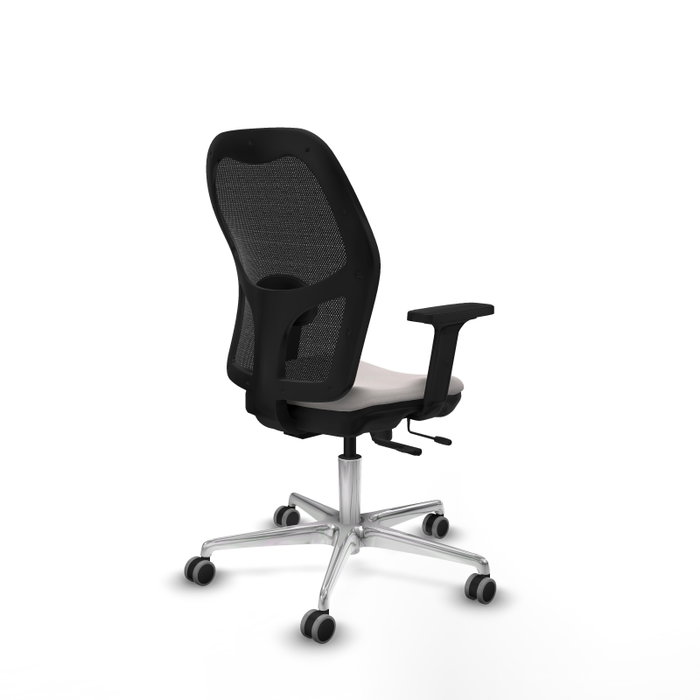 PIQUERAS Y CRESPO Silla de oficina Jorquera con mecanismo Sincro/Traslack, Blanco y Negro PIQUERAS Y CRESPO Silla de oficina Jorquera con mecanismo Sincro/Traslack, Blanco y Negro