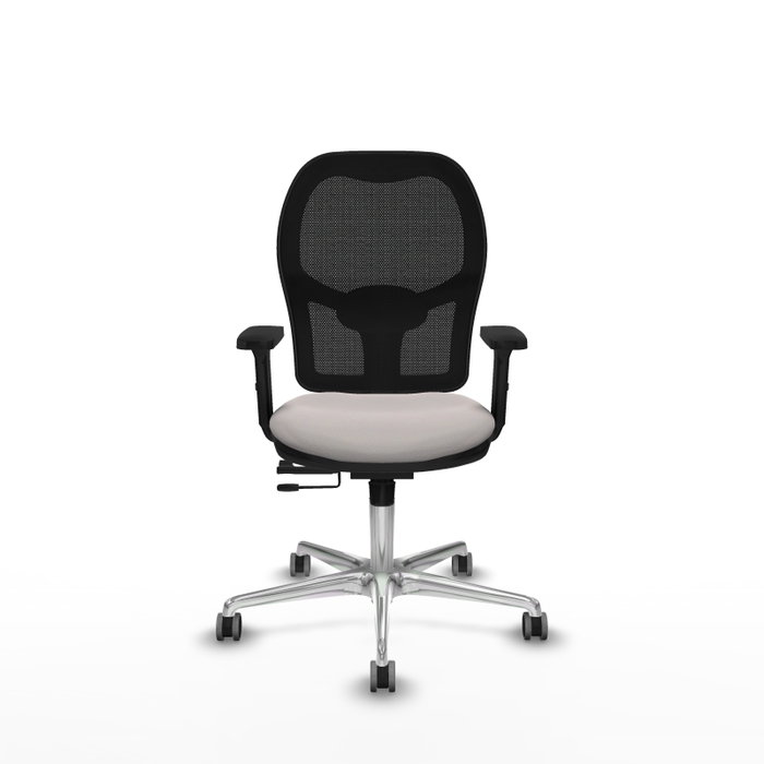 PIQUERAS Y CRESPO Silla de oficina Jorquera con mecanismo Sincro/Traslack, Blanco y Negro PIQUERAS Y CRESPO Silla de oficina Jorquera con mecanismo Sincro/Traslack, Blanco y Negro