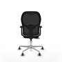 PIQUERAS Y CRESPO Silla de oficina Jorquera con mecanismo Sincro/Traslack, Blanco y Negro