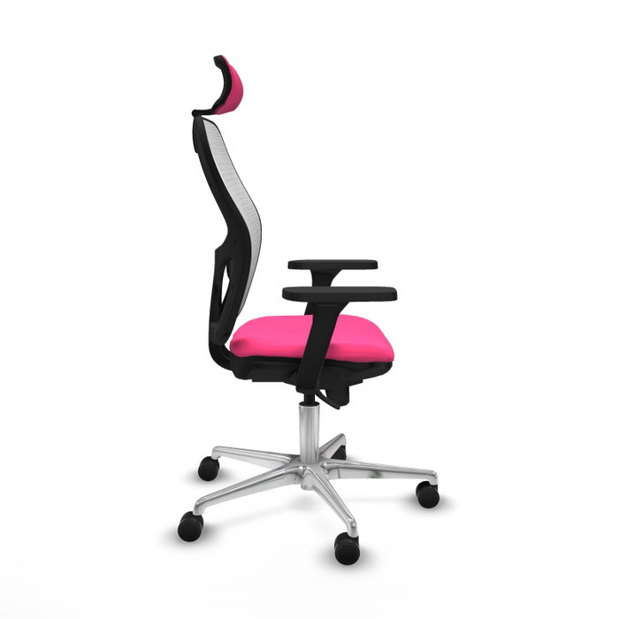 PIQUERAS Y CRESPO Silla de oficina Jorquera Rosa con mecanismo Sincro PIQUERAS Y CRESPO Silla de oficina Jorquera Rosa con mecanismo Sincro