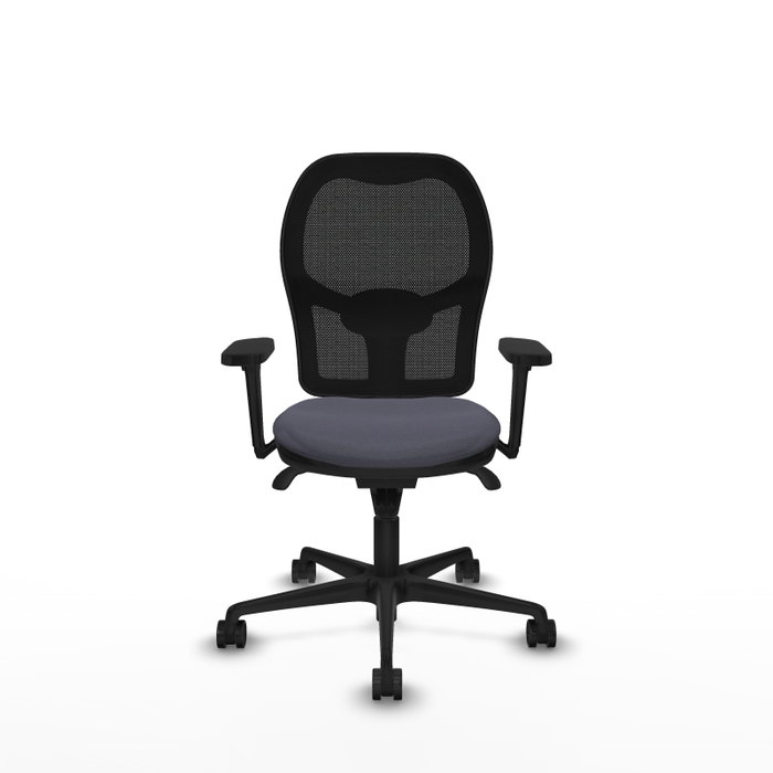 PIQUERAS Y CRESPO Silla de oficina Jorquera con mecanismo Sincro, brazos 3D y tela gris oscuro PIQUERAS Y CRESPO Silla de oficina Jorquera con mecanismo Sincro, brazos 3D y tela gris oscuro