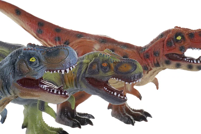 DKD Home Decor Set de 3 Dinosaurios Blandos Multicolor