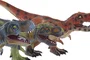 DKD Home Decor Set de 3 Dinosaurios Blandos Multicolor