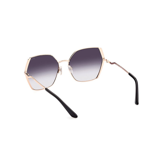 Guess Gafas GU7843 Gafas de Sol para Mujer, Diseño Geométrico con Armazón Metálico, Puente 18 mm, Lente 61 mm, Patilla 135 mm