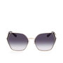 Guess Gafas GU7843 Gafas de Sol para Mujer, Diseño Geométrico con Armazón Metálico, Puente 18 mm, Lente 61 mm, Patilla 135 mm