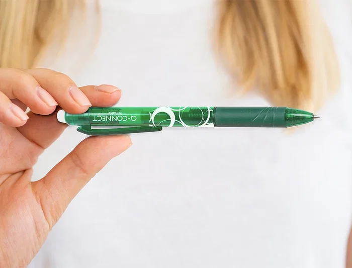 Q-connect Bolígrafo Retractil Borrable Gel 0,7 mm Color Verde