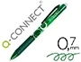 Q-connect Bolígrafo Retractil Borrable Gel 0,7 mm Color Verde