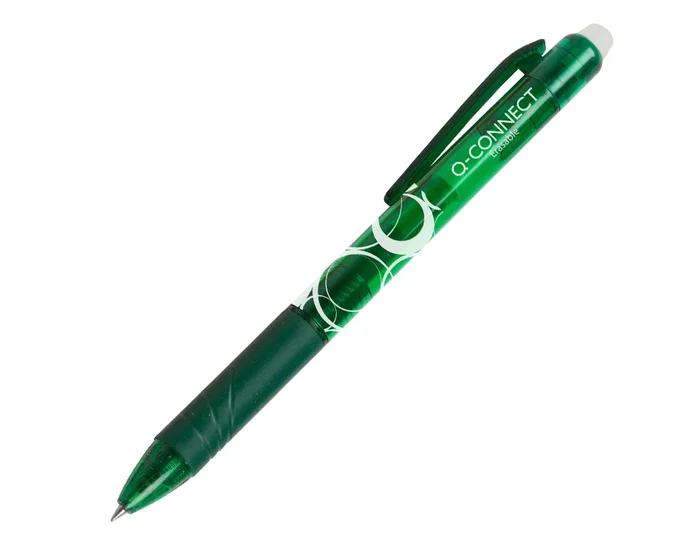 Q-connect Bolígrafo Retractil Borrable Gel 0,7 mm Color Verde