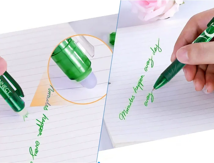 Q-connect Bolígrafo Retractil Borrable Gel 0,7 mm Color Verde