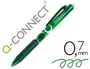 Q-connect Bolígrafo Retractil Borrable Gel 0,7 mm Color Verde