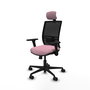PIQUERAS Y CRESPO Silla de oficina Yunquera con mecanismo Sincro/Traslack, Rosa y Negro