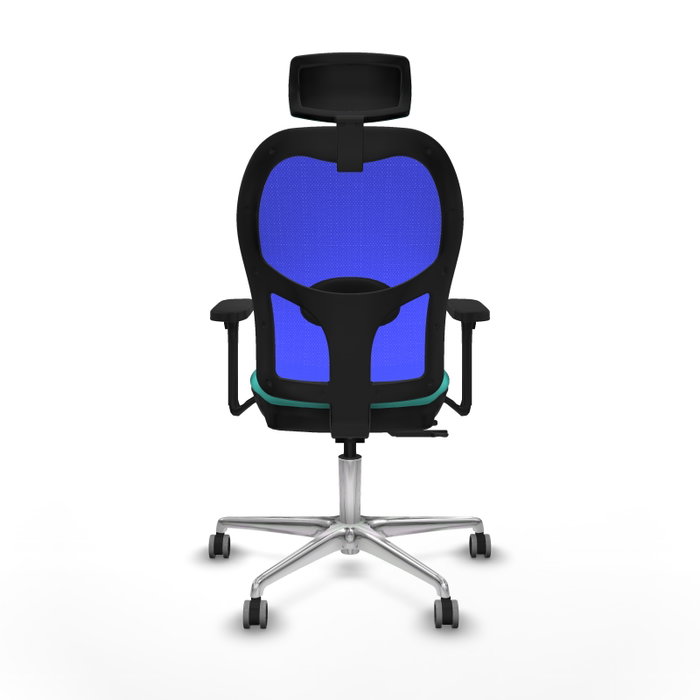 PIQUERAS Y CRESPO Silla de oficina Jorquera Sincro/Traslack Turquesa y Azul