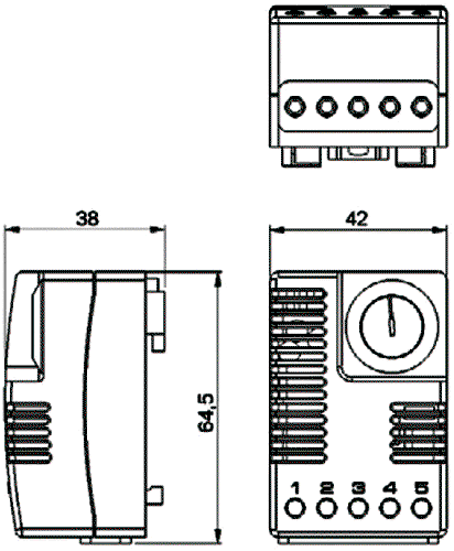 STEGO EFR012/65 Higróstato 65%RH 230VAC