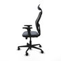 PIQUERAS Y CRESPO Silla de oficina Jorquera con mecanismo Sincro/Traslack, Gris y Negro