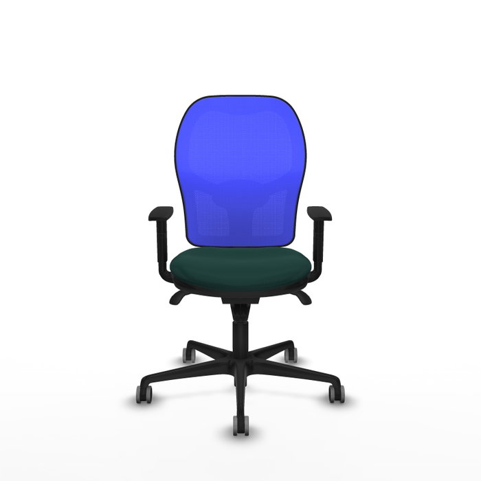 PIQUERAS Y CRESPO Silla de oficina Jorquera con mecanismo Sincro, Verde botella y Azul PIQUERAS Y CRESPO Silla de oficina Jorquera con mecanismo Sincro, Verde botella y Azul
