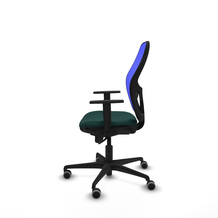 PIQUERAS Y CRESPO Silla de oficina Jorquera con mecanismo Sincro, Verde botella y Azul PIQUERAS Y CRESPO Silla de oficina Jorquera con mecanismo Sincro, Verde botella y Azul