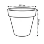 ELHO Maceta Pure Round 60 Blanco Ø 59 x H 54 cm 100% reciclado ELH8711904539443
