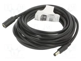 GOOBAY Cable de alimentación CC redondo 5m DC 5,5/2,5