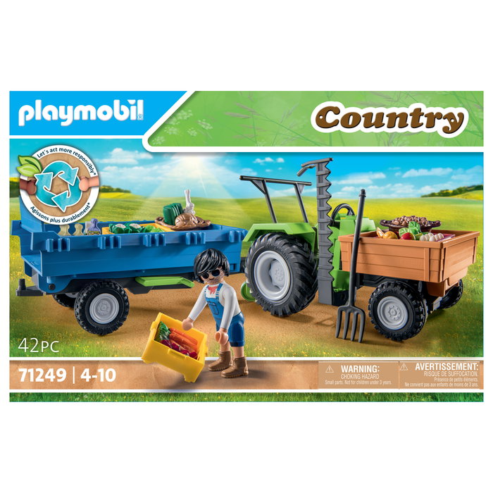 Playmobil Country 71249 Tractor con Remolque