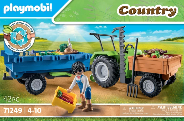Playmobil Country 71249 Tractor con Remolque