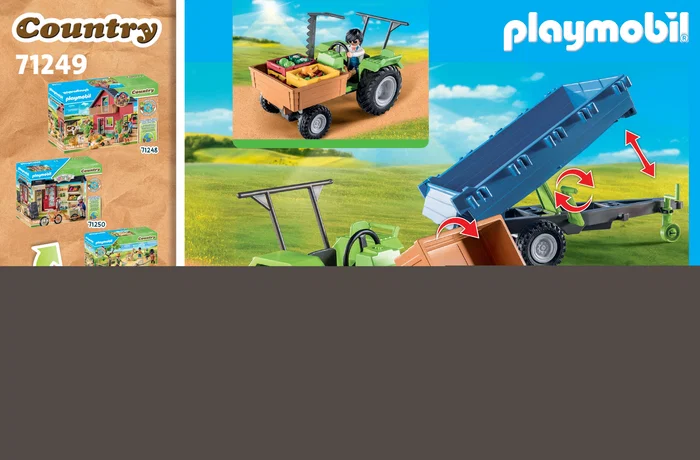 Playmobil Country 71249 Tractor con Remolque