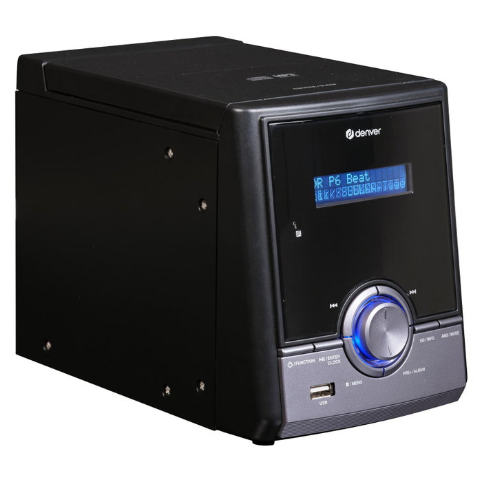 Denver MDA-285 Minicadena de Música con DAB+, FM, Bluetooth, CD y USB, Negro