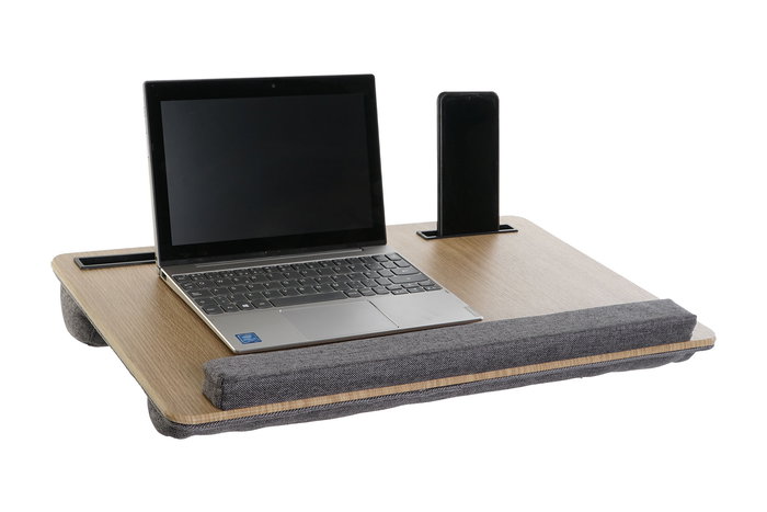 DKD Home Decor Bandeja Basicos Gris Natural 55 x 35 x 7 cm