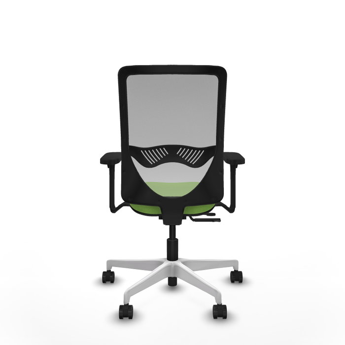 PIQUERAS Y CRESPO Silla de oficina Zulema con mecanismo Sincro/Traslack, Pistacho y Gris