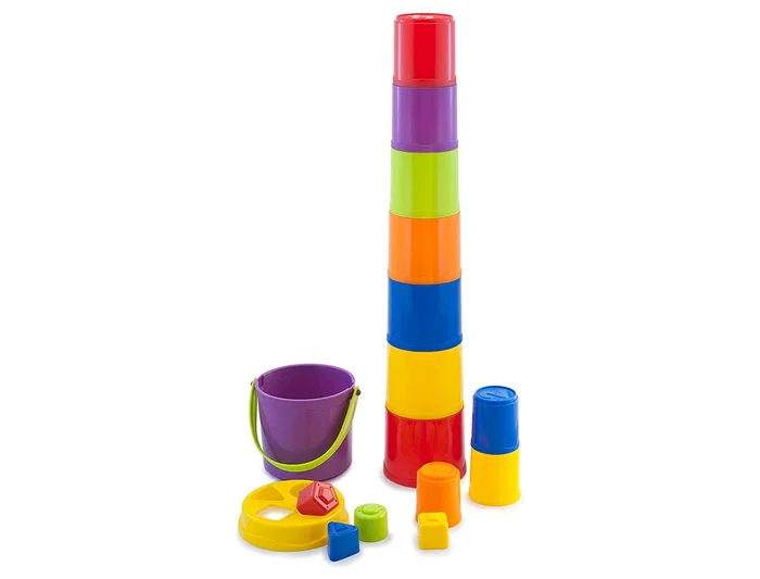 Miniland Juego de 10 Vasitos Gigantes