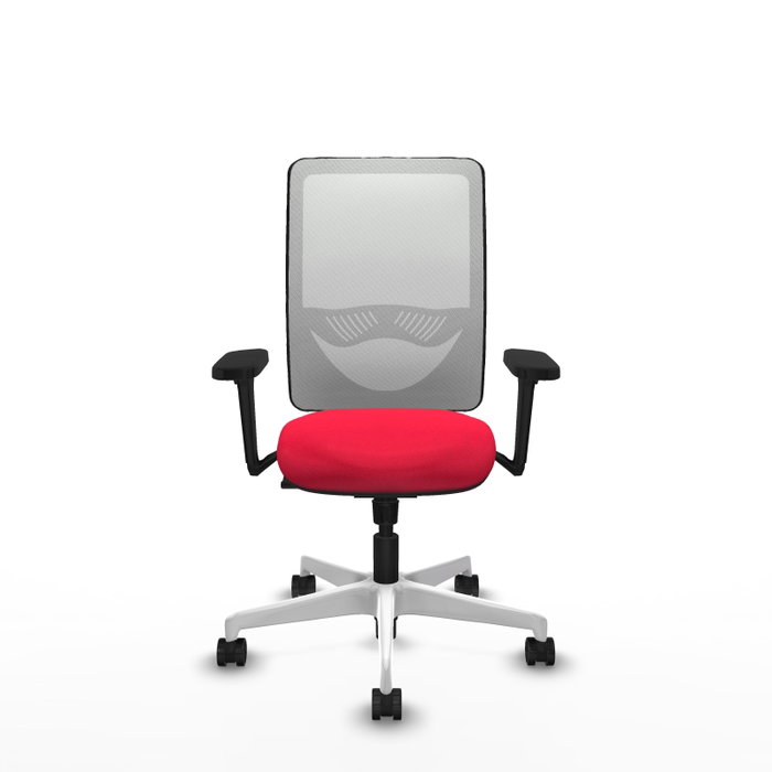 PIQUERAS Y CRESPO Silla de oficina Zulema con mecanismo Sincro, Rojo y Blanco PIQUERAS Y CRESPO Silla de oficina Zulema con mecanismo Sincro, Rojo y Blanco