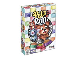 Cayro Pet's Run Juego de Tablero Familiar Multilingüe - Para 2+ Años, Tablero, 18 Fichas, 45 Cartas (FSC 100% y Mix Paper)