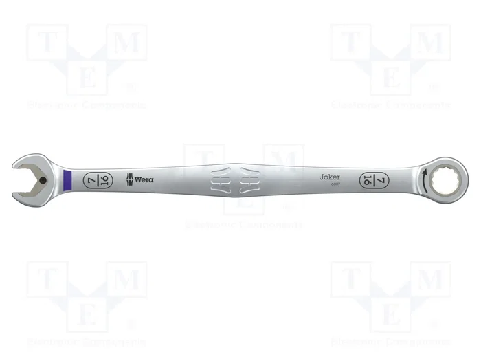 WERA Llave plana-estriada con trinquete 7/16 pulgadas 220mm WERA Llave plana-estriada con trinquete 7/16 pulgadas 220mm