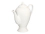 Vessia Tetera de Porcelana Blanca 1.1 L (1100 ml) para Té, Ovalada, 22 cm de Alto (Set de 12)