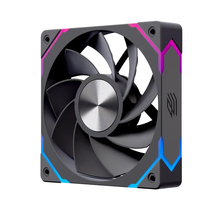 Einarex Ventilador de caja EX12CI ARGB 120mm Invertido Negro