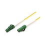 ROLINE Cable de fibra óptica OS2 LC/LC APC, 1 m, Amarillo