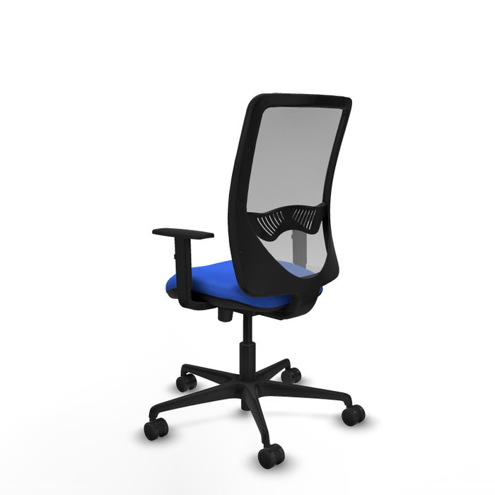 PIQUERAS Y CRESPO Silla de oficina Zulema con Mecanismo Sincro/Traslack, Azul y Gris
