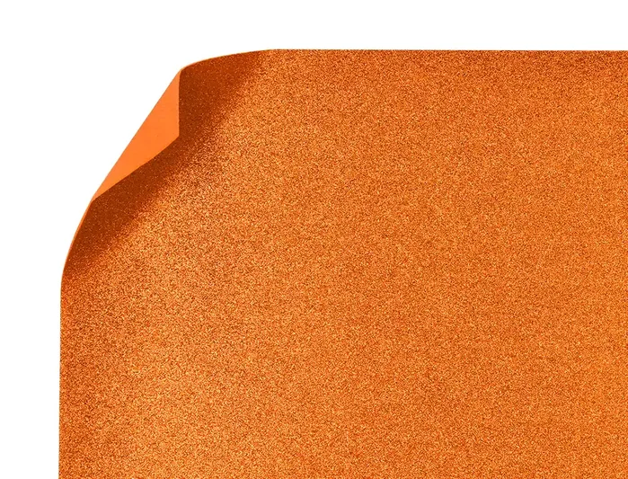 Liderpapel Goma eva con purpurina biodegradable Naranja 50x70cm