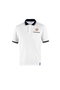 Sparco SBML0004S0W0100M - Polo Piquet Blanco con Bolsillo y Detalles de Parche TPU Tejido - 100% Algodón 200 gr/m2 - Talla M