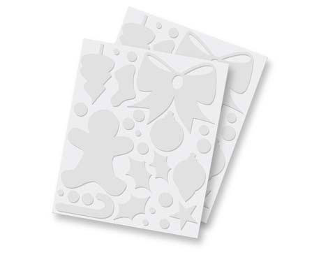 Scrapbook Adhesives by 3L Adhesivo espuma 3D formas navideñas blanco 54u.