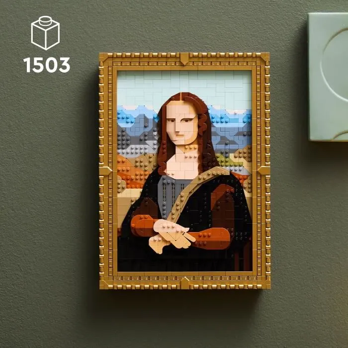 LEGO 31213 La Mona Lisa - Set de construcción de arte de Leonardo da Vinci - Decoración para el hogar