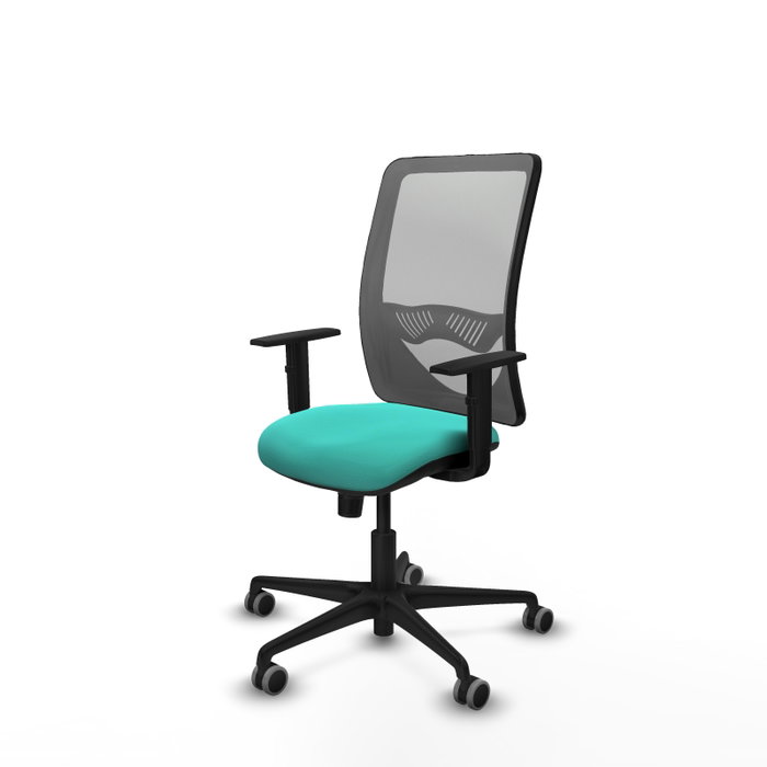 PIQUERAS Y CRESPO Silla de oficina Zulema con mecanismo Sincro, Turquesa y Gris PIQUERAS Y CRESPO Silla de oficina Zulema con mecanismo Sincro, Turquesa y Gris