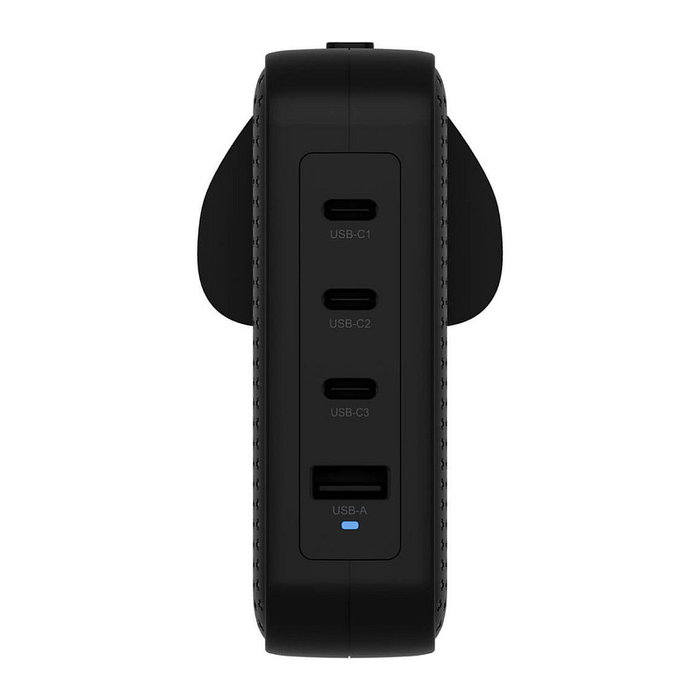 HYPER HJ1001BKWWGL Cargador de Pared 4 Puertos Negro