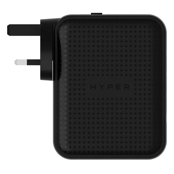Hyper HJ1001BKWWGL Cargador de Pared GaN 140W con 3 Puertos USB-C y 1 USB-A, Carga Rápida Power Delivery 3.1 y Quick Charge, Color Negro para Móvil, Portátil y Tableta