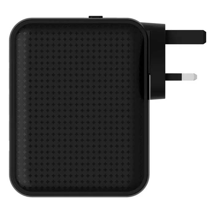 Hyper HJ1001BKWWGL Cargador de Pared GaN 140W con 3 Puertos USB-C y 1 USB-A, Carga Rápida Power Delivery 3.1 y Quick Charge, Color Negro para Móvil, Portátil y Tableta
